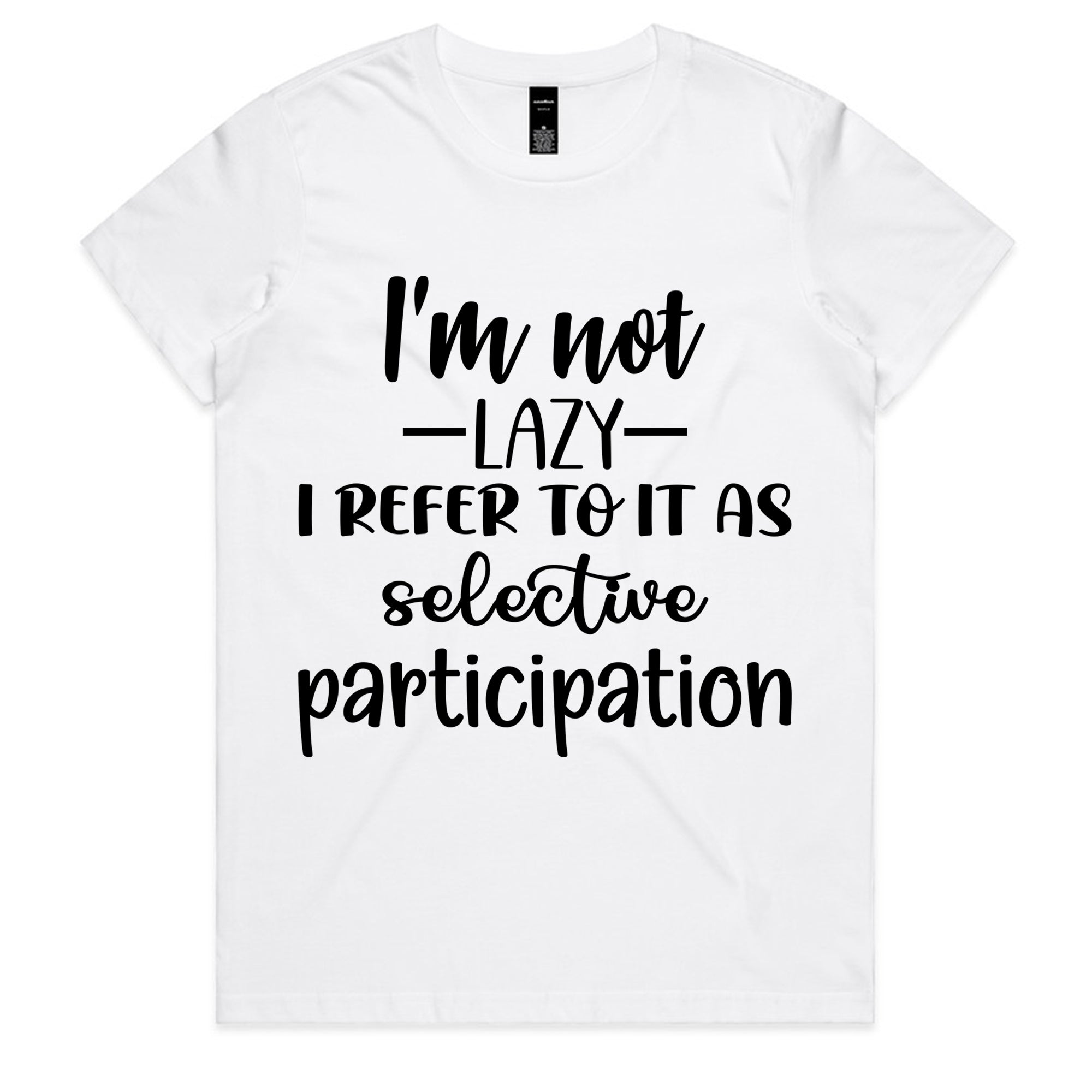 I’m Not Lazy, I Refer To It As Selective Participation