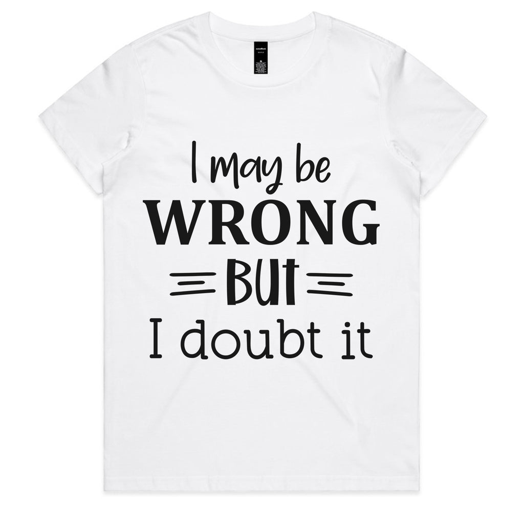 I May Be Wrong, But I Doubt It