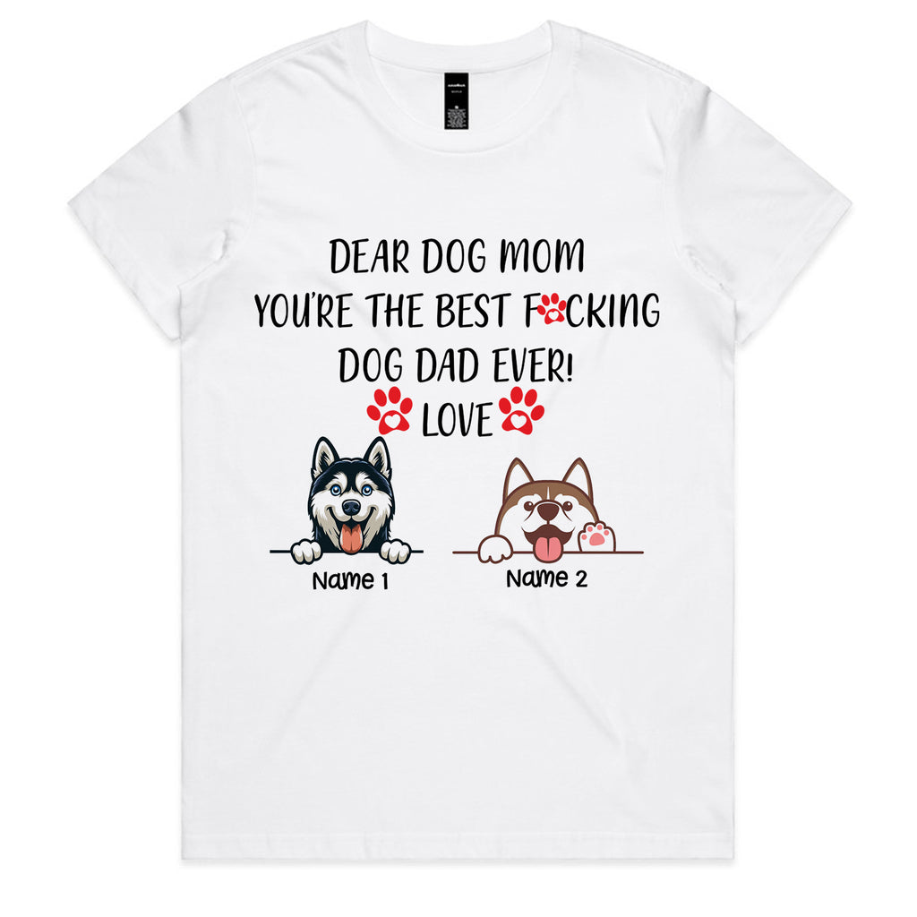 Personalized Best F**king Dog Dad Ever T-Shirt