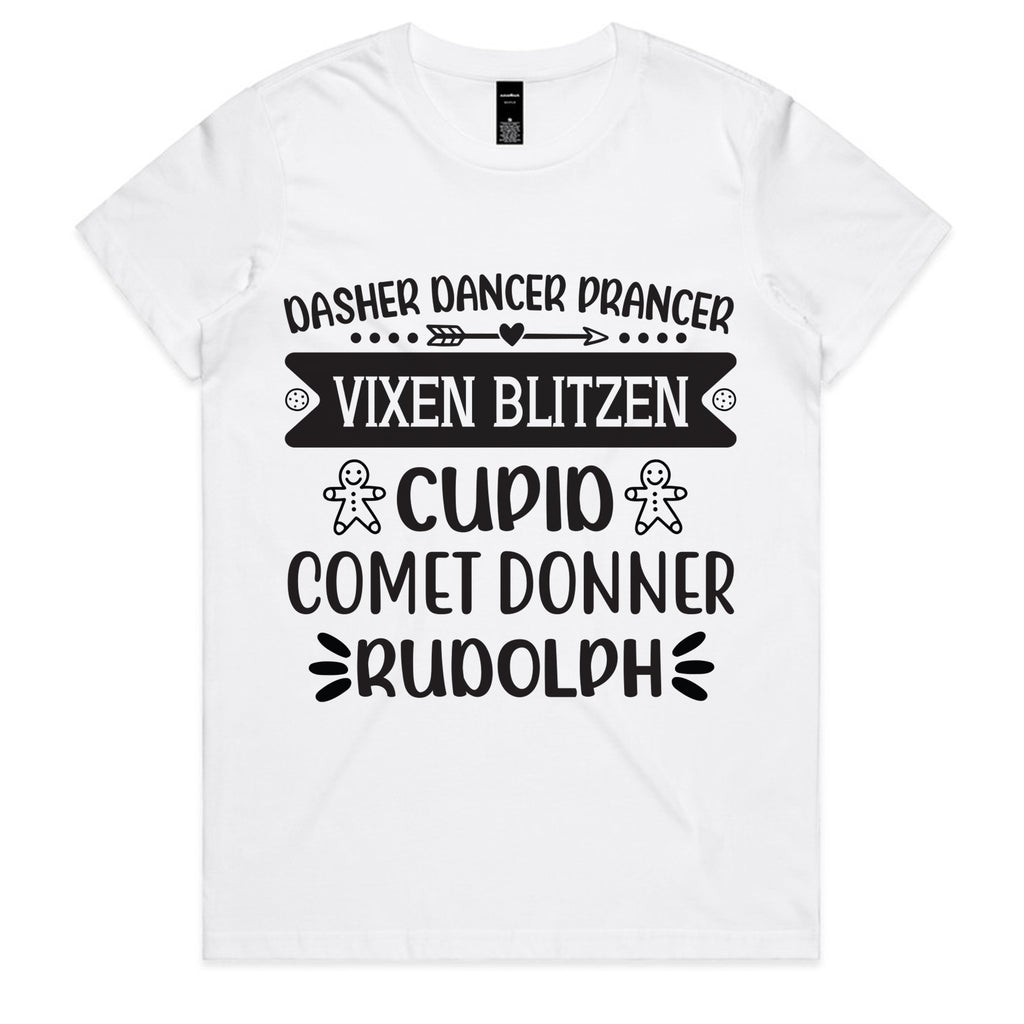 Dasher, Dancer, Prancer, Vixen T-Shirt