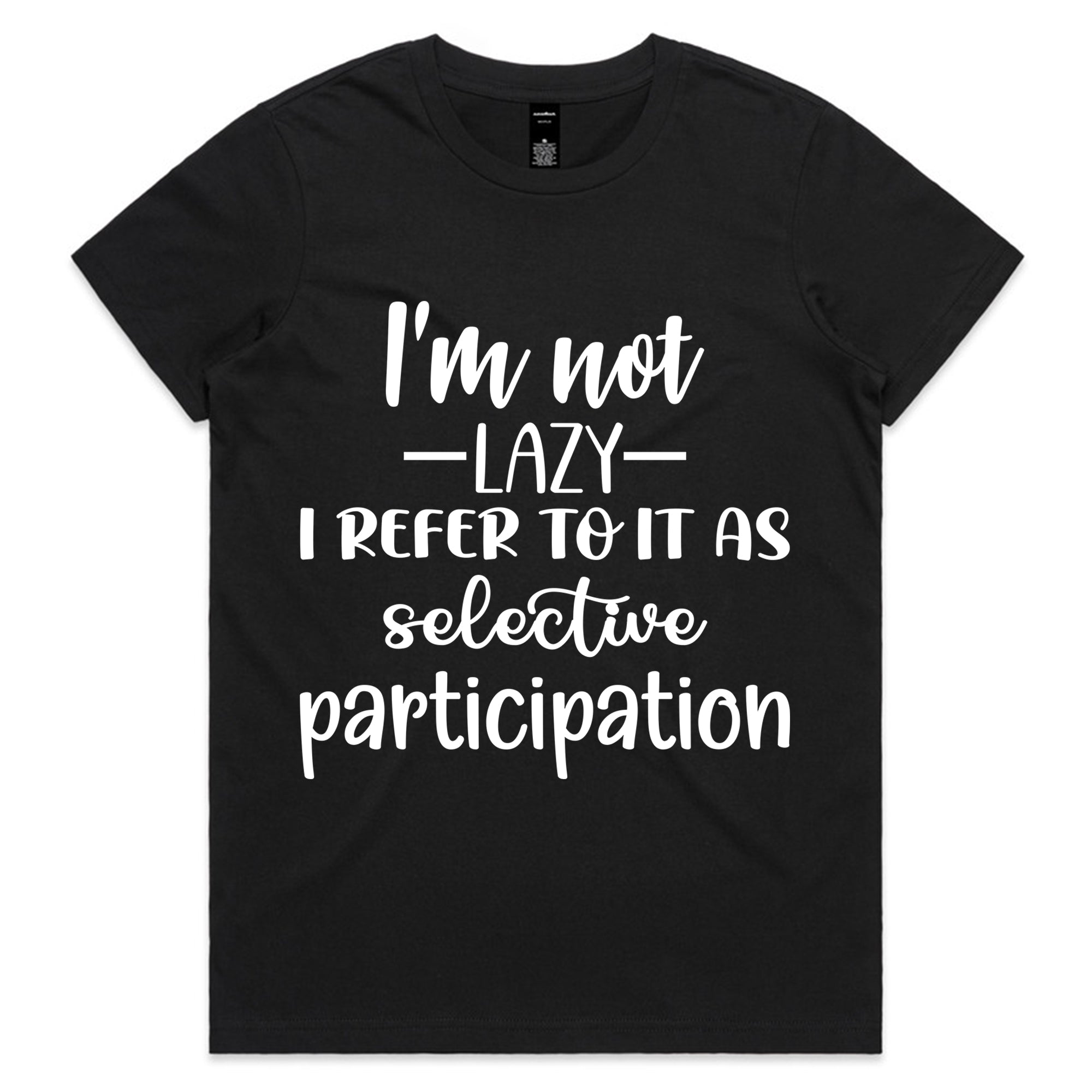 I’m Not Lazy, I Refer To It As Selective Participation